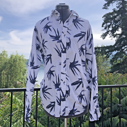 Size S Jack & Jones Premium Mens Button Up Shirt Cotton Linen Blend Light Fun CN