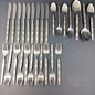 27pc Wm Rogers SCROLLS Flatware Stainless Steel Fork Spoon Knife Japan Korea VTG