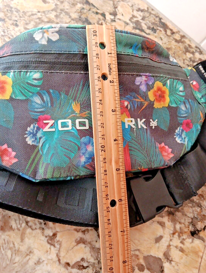 Zoo York Fanny Pack Bag Satchel Hidden Pocket Flowers Men Women Belt Bag CN
