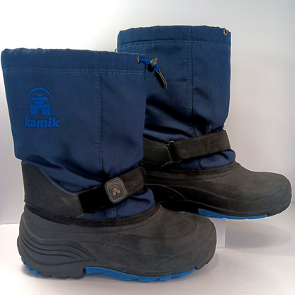 Size 7 Kamik Rocket Winter Men Or Boys Black Insulated Waterproof Made In CANADA