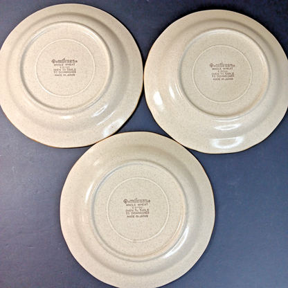 Set Of 3 Mikasa Whole Wheat E8000 8in Soup/Cereal Bowl Stoneware Japan