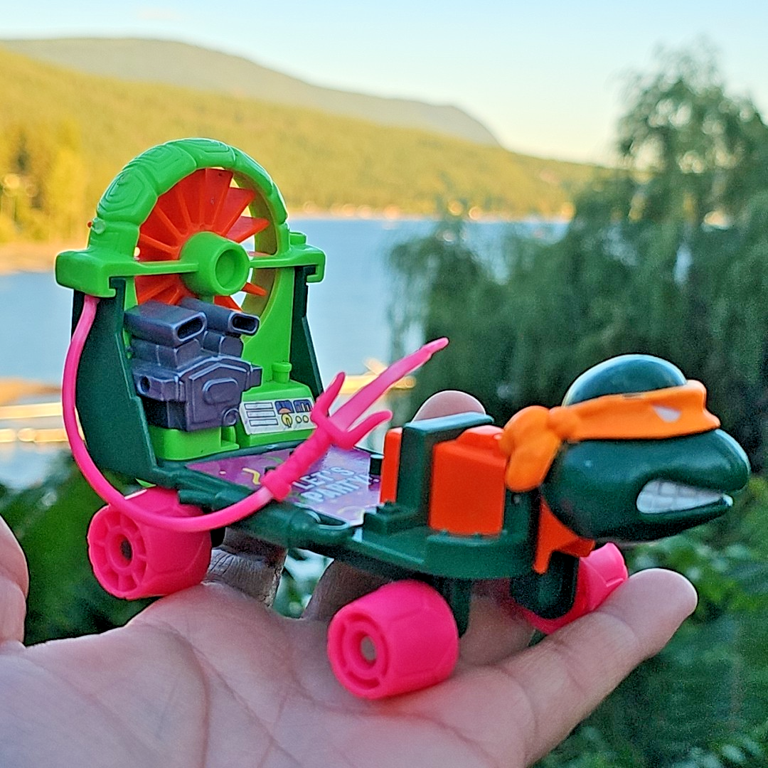 1991 Cheapskate II Vehicle TMNT Teenage Mutant Ninja Turtles Skateboard Vintage