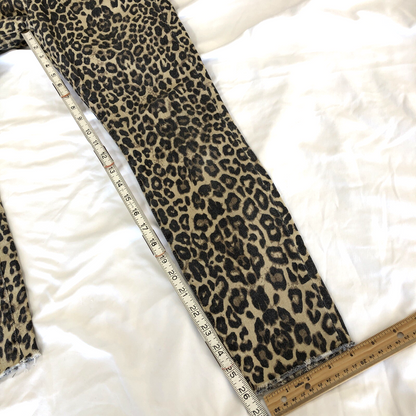 Size 2 X 26 KUT From The Kloth Womens Jeans Donna Ankle Skinny Leopard Print CN