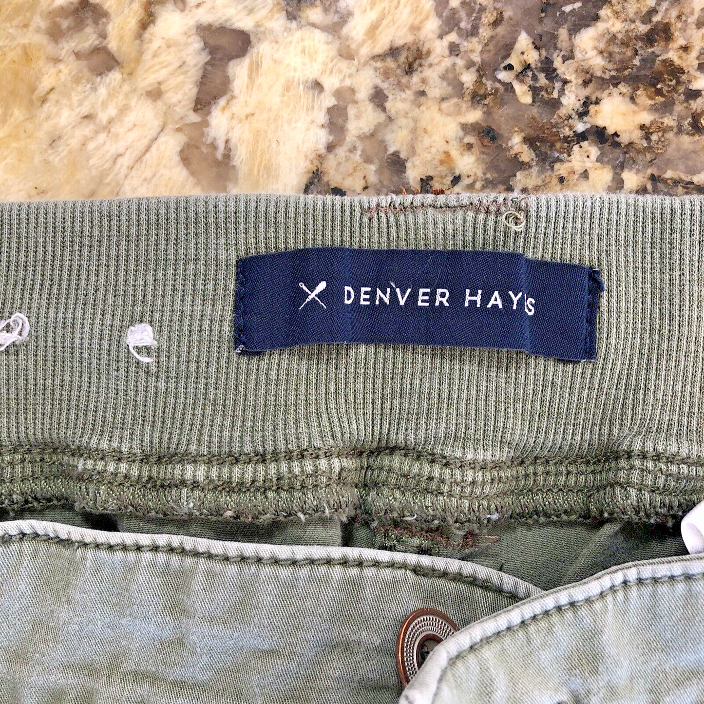 Size 16 X 32 Denver Hayes Mens Pants Cargo Sage Green Pockets VN