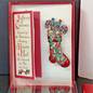 Brooch Christmas Stocking Candy Canes Design With Original Box Leaflet CN