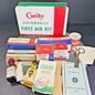 Vintage CURITY Automobile First Aid Kit Bauer & Black Near Completely Full WOW!