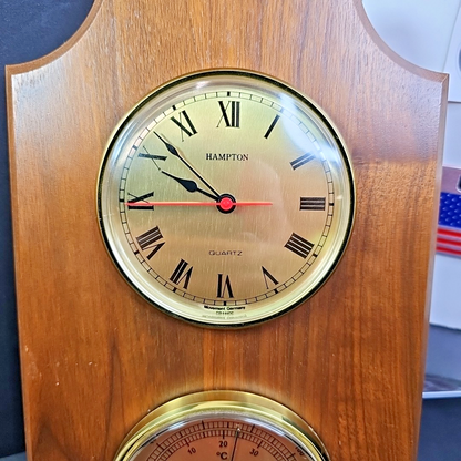 Hampton Weather Station - Clock Thermometer Hygro Made In FRANCE New Battery