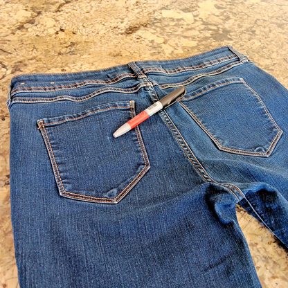 30 X 31 Brody Women's Blue Jeans Mid Rise Stretch Made In Bangladesh Very Good