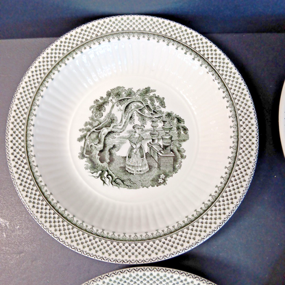 5 X Minuet Real English Ironstone Micratex Adams & Sons Wedgwood 5.25in Bowls UK