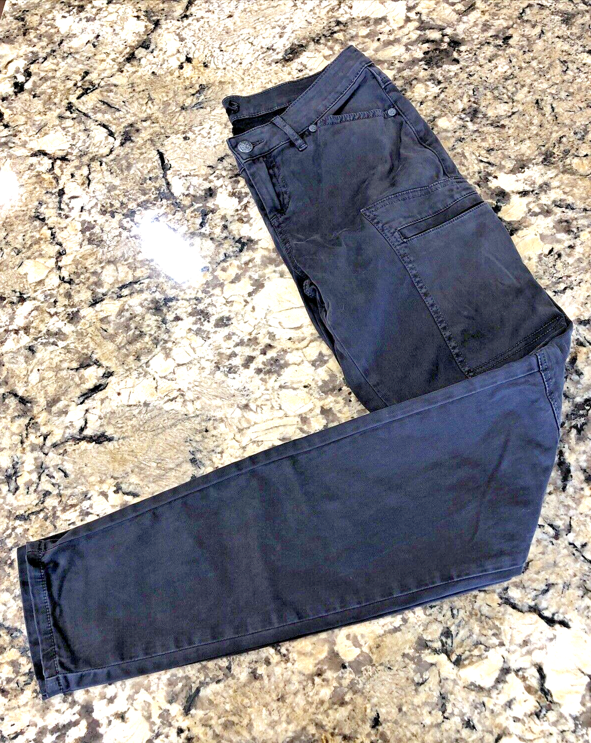 Size 2 X 31.5 PrAna Womens Cargo Pants Tapered Leg Black Low - Mid Rise CN