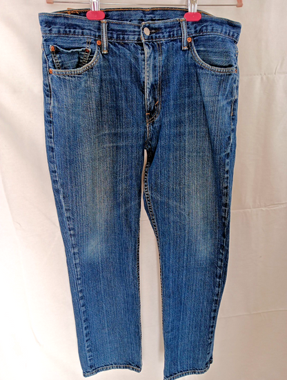 Levi Premium 511 Denim Jeans Mens Size 38x32 Blue Regular Straight See Notes BD