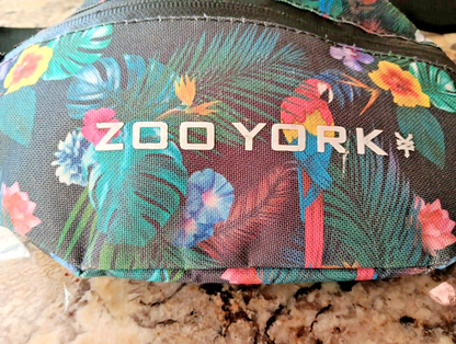 Zoo York Fanny Pack Bag Satchel Hidden Pocket Flowers Men Women Belt Bag CN