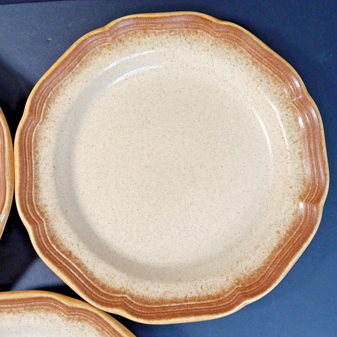 Set Of 3 Mikasa Whole Wheat E8000 8in Soup/Cereal Bowl Stoneware Japan