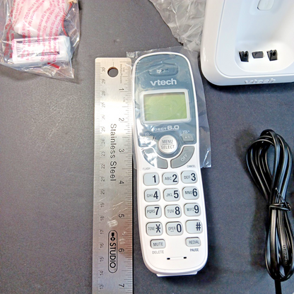 VTech CS6114 DECT 6.0 Cordless Phone - White - New Open Box CN