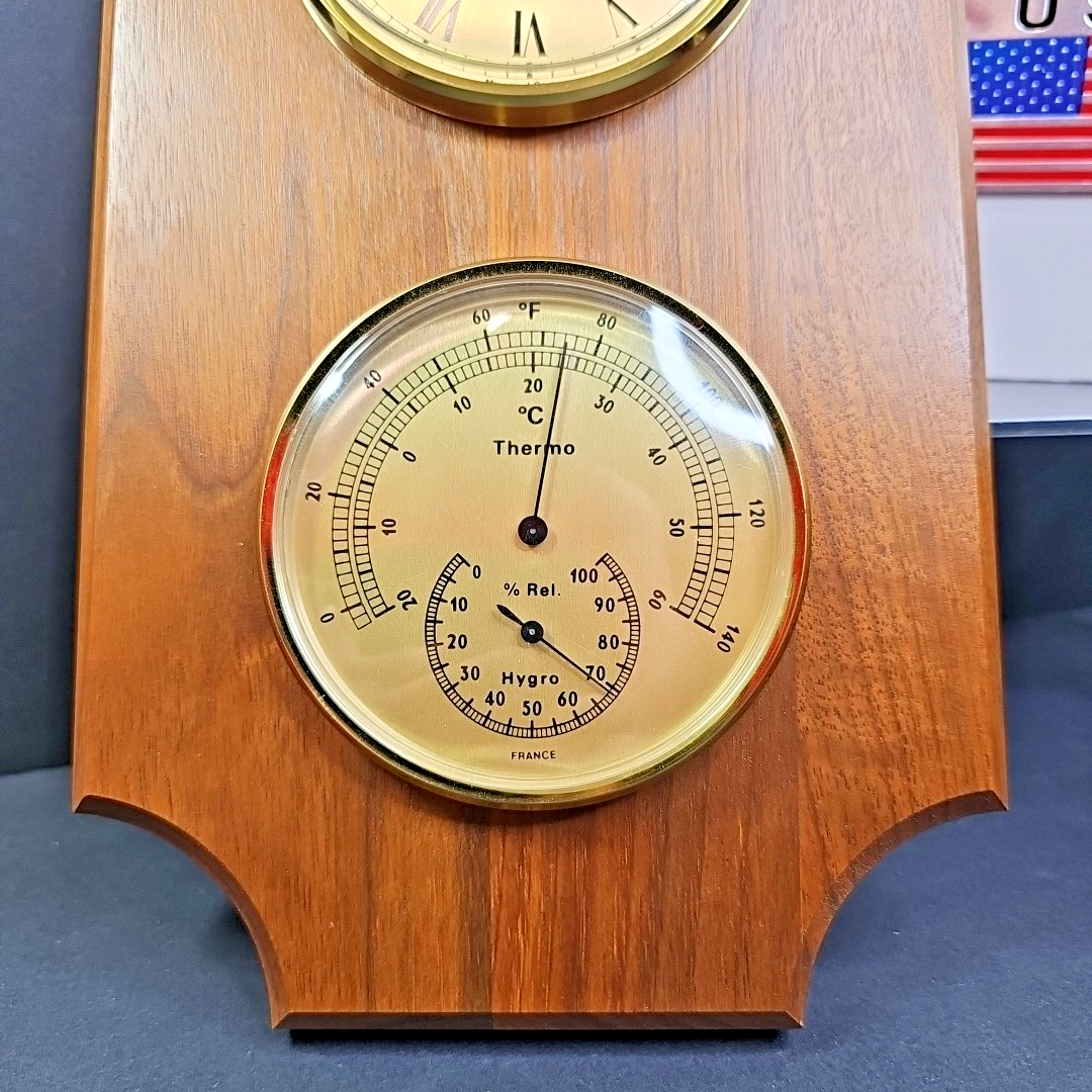 Hampton Weather Station - Clock Thermometer Hygro Made In FRANCE New Battery