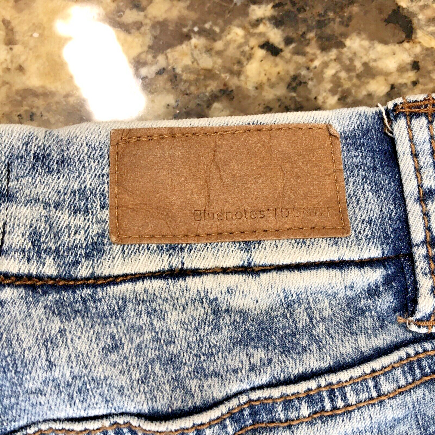 Size 25 X 27.5 Bluenotes Denim Curvy Super High Rise Jegging Rips Grunge X