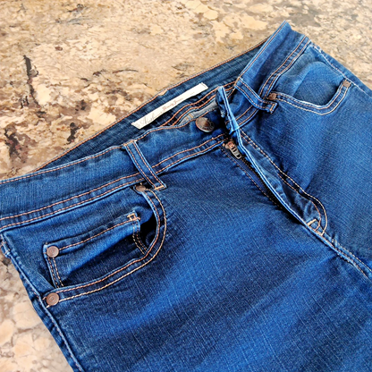 30 X 31 Brody Women's Blue Jeans Mid Rise Stretch Made In Bangladesh Very Good