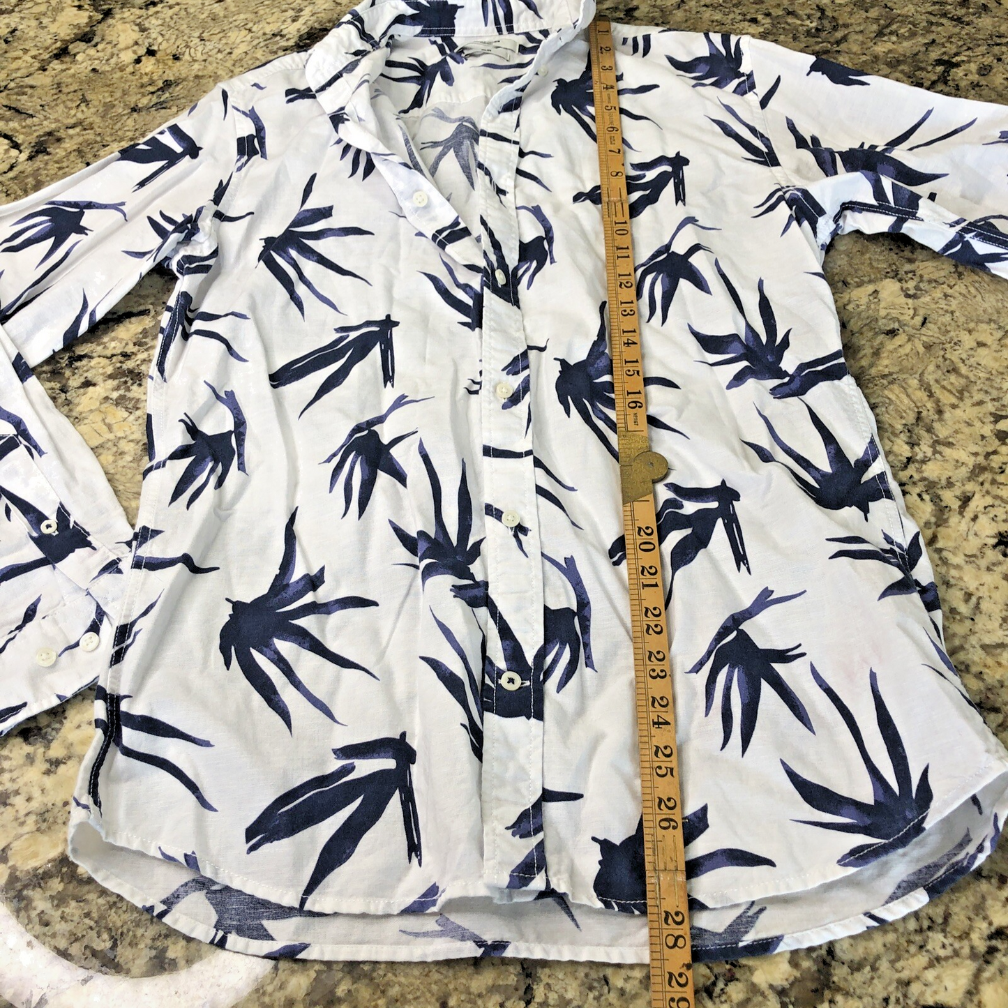 Size S Jack & Jones Premium Mens Button Up Shirt Cotton Linen Blend Light Fun CN