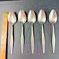 5 X ONEIDA Spoons Community Woodmere Stainless Steel Spoons 6 Inch