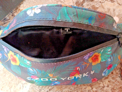 Zoo York Fanny Pack Bag Satchel Hidden Pocket Flowers Men Women Belt Bag CN