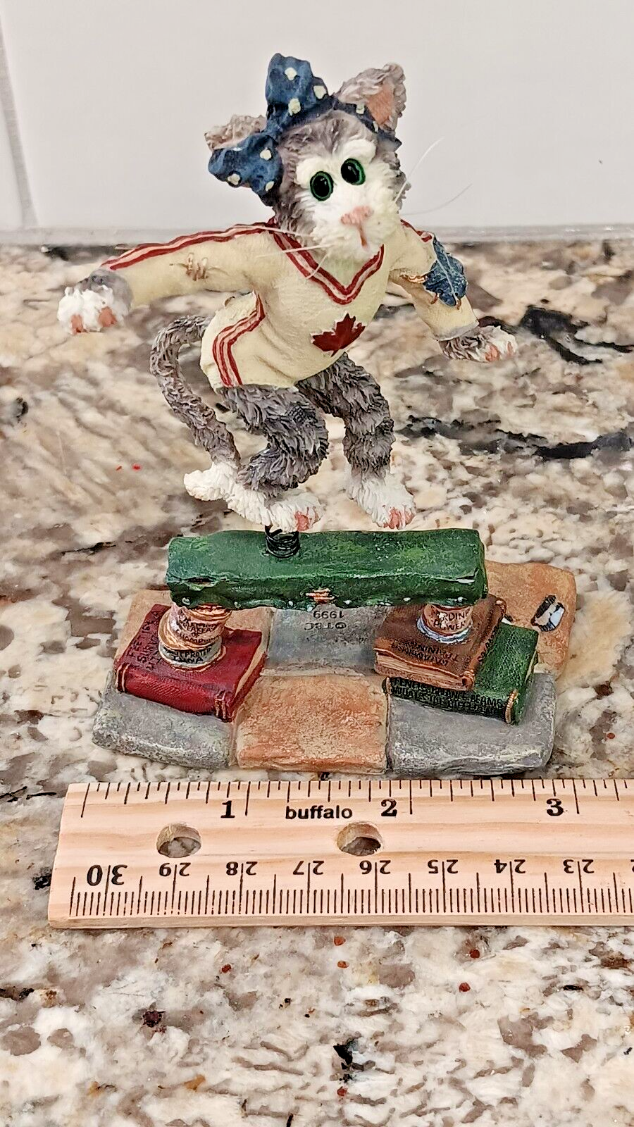 1999 Boyds Bears Friends Nadia Surefoot Practice Makes Purrfect #371055PO CN