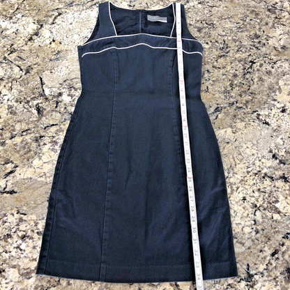 Sz 6 Tobias Plum Womens Dress Black White Trim Zipper Back Causal Formal Canada