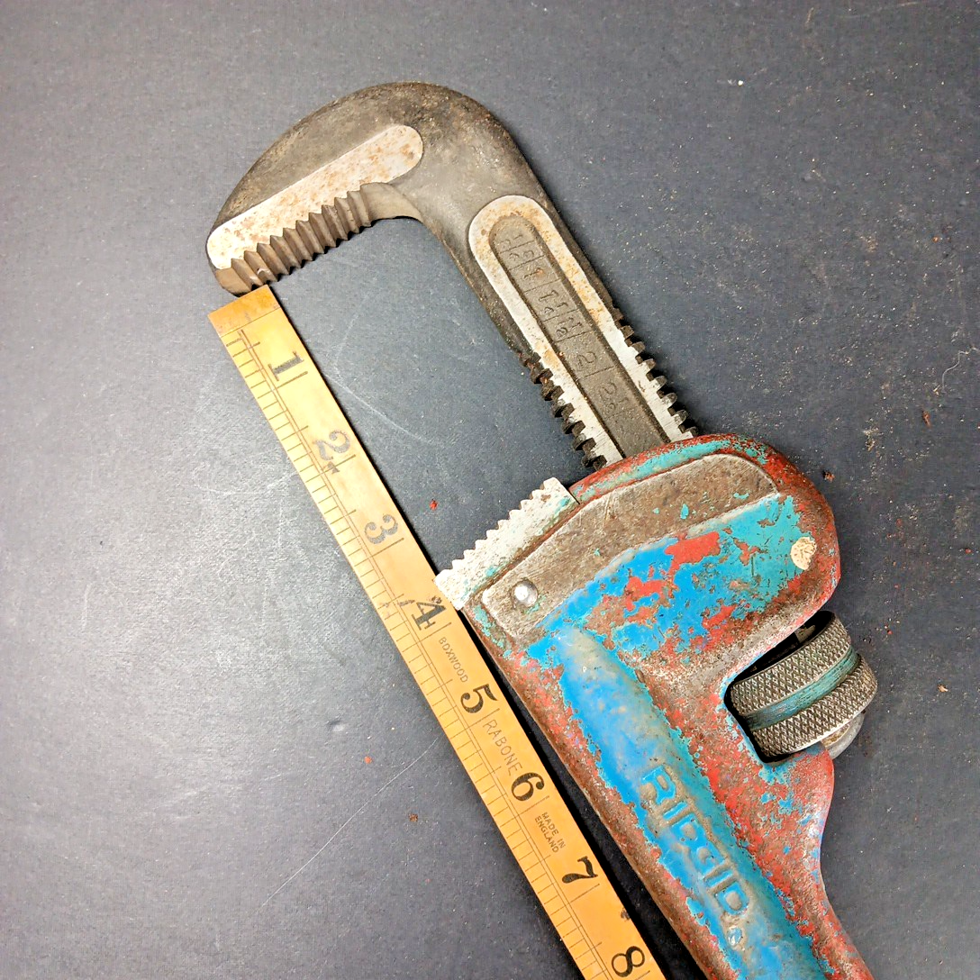Rigid Pipe Wrench 18" In Working Condition Heavy Duty USA