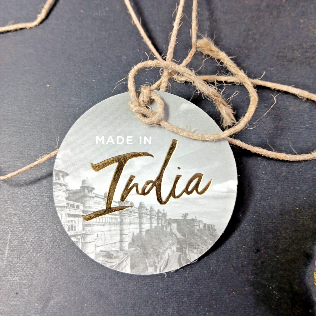 4 X Metal Napkin Ring Holders With Box Made In India