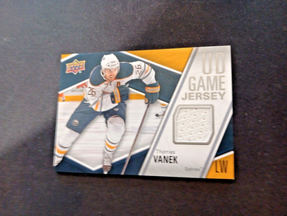 2011-12 Upper Deck UD Game Jersey Thomas Vanek #GJ-TV Buffalo Sabres