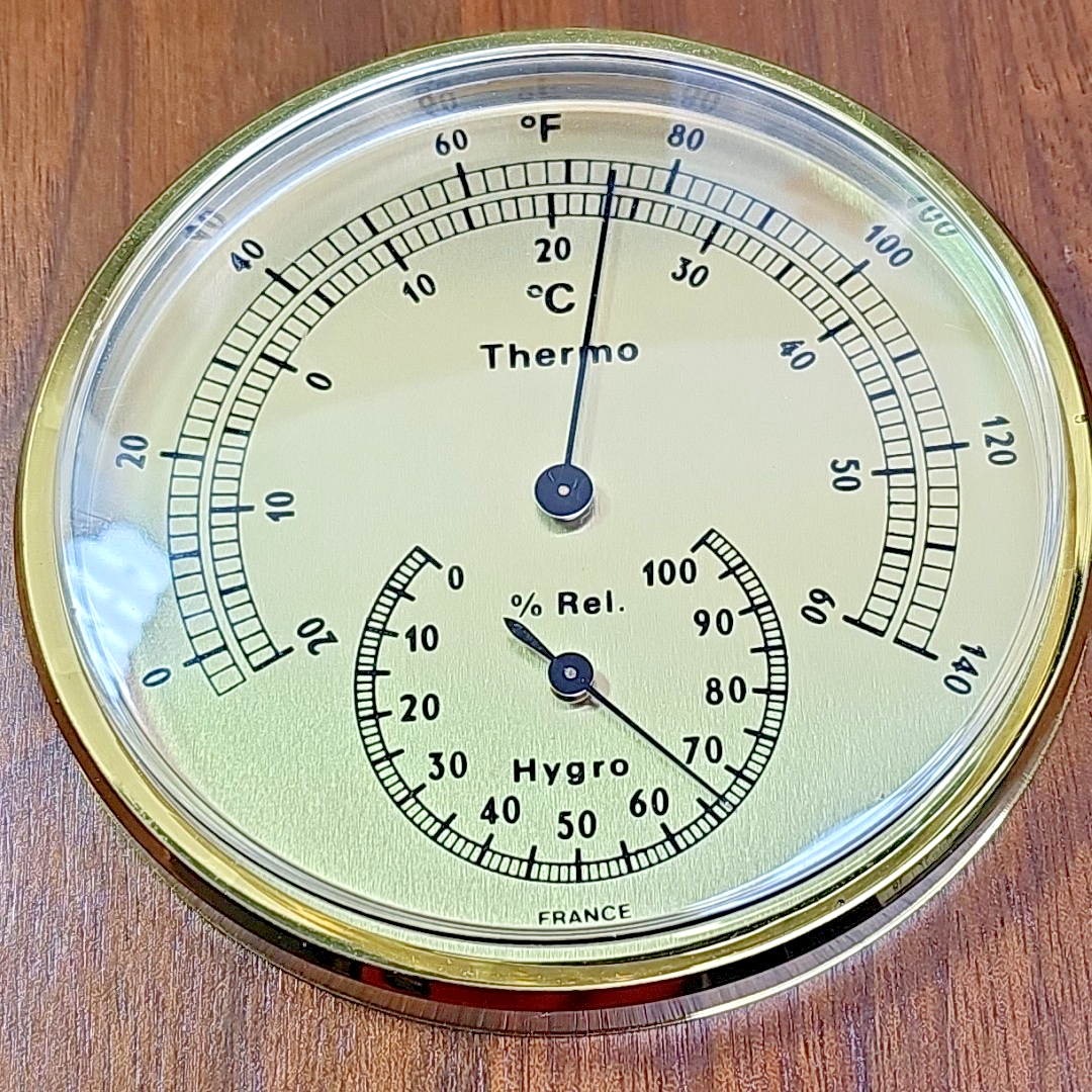 Hampton Weather Station - Clock Thermometer Hygro Made In FRANCE New Battery