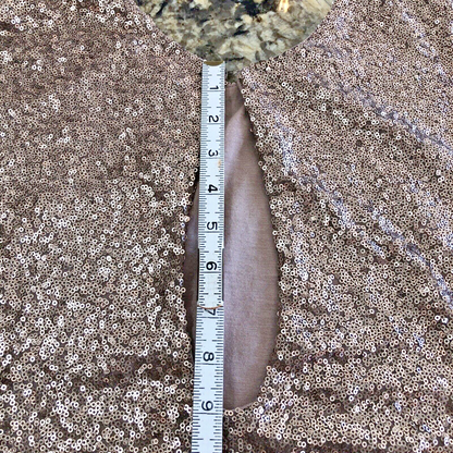 Size M Guess Sequin Dress Womens Sleeveless Above Knee Cocktail Glam Prom CN