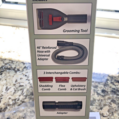 Penn-Plax VacGroom Pet Grooming and Shedding Vacuum Attachment Dogs Cats CN