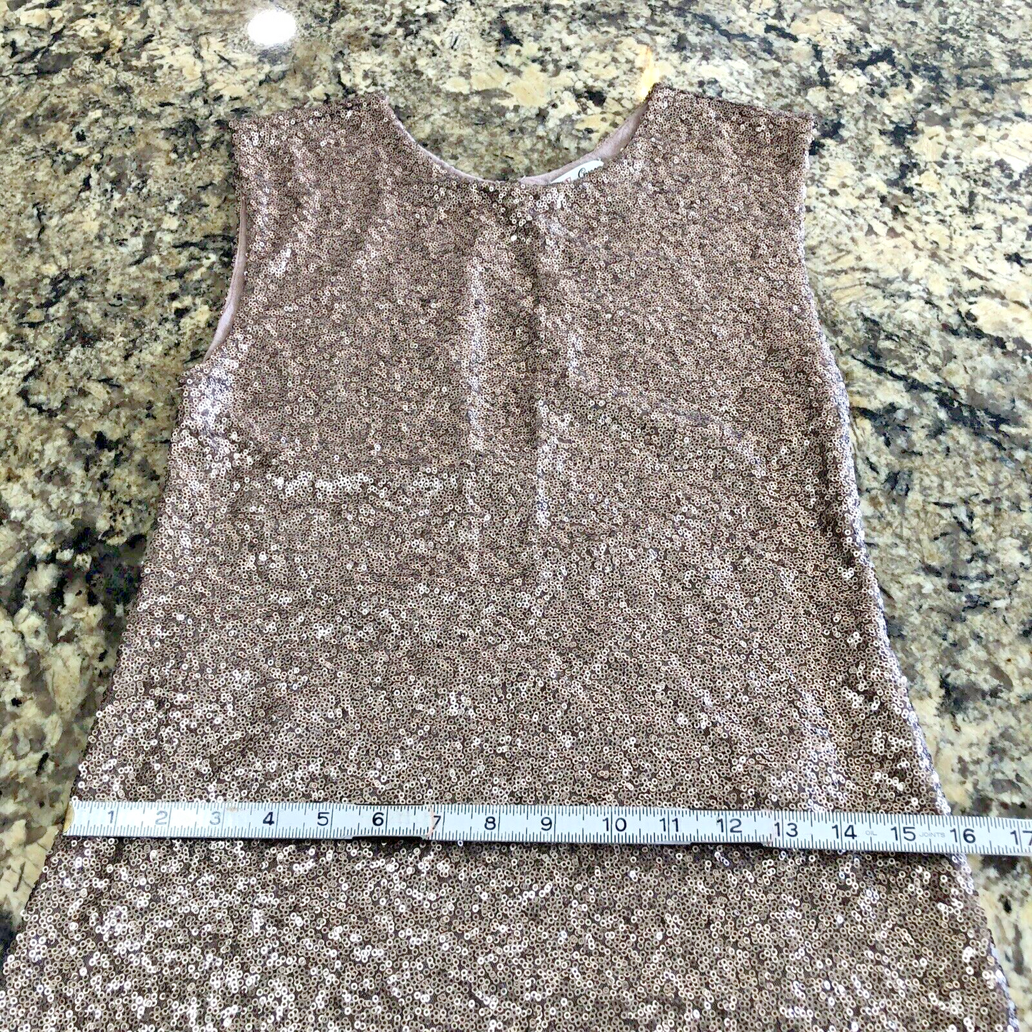 Size M Guess Sequin Dress Womens Sleeveless Above Knee Cocktail Glam Prom CN