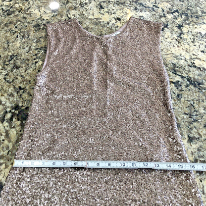 Size M Guess Sequin Dress Womens Sleeveless Above Knee Cocktail Glam Prom CN