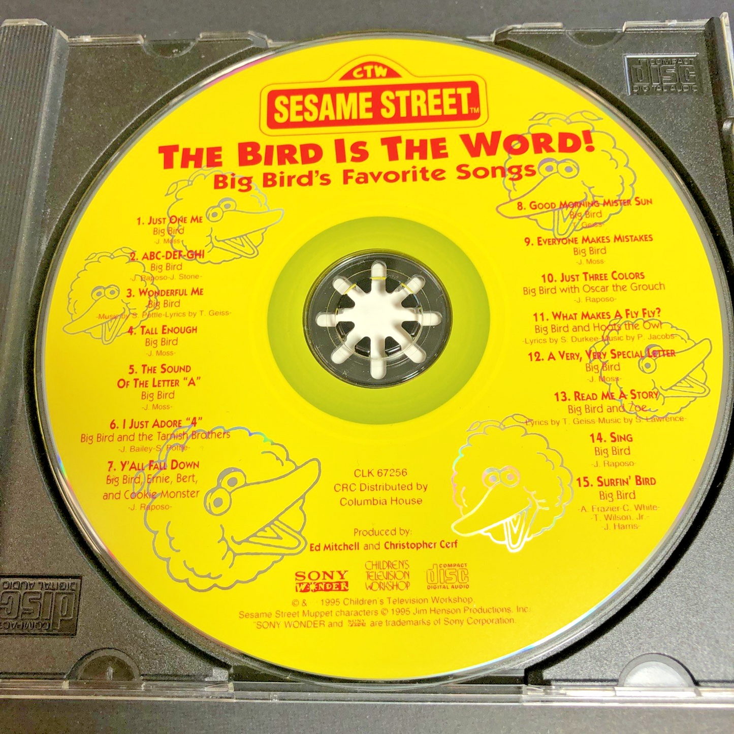 Sesame Street The Bird Is The Word! Big Bird’s Favourite Songs CD 1995 CA