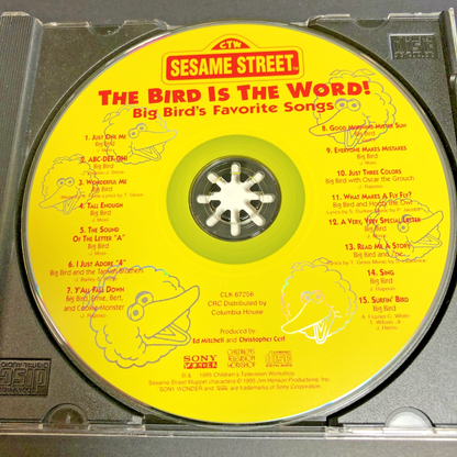 Sesame Street The Bird Is The Word! Big Bird’s Favourite Songs CD 1995 CA