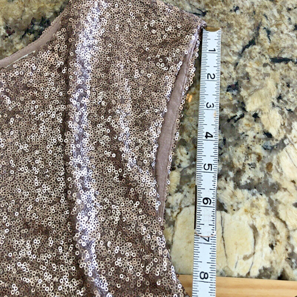 Size M Guess Sequin Dress Womens Sleeveless Above Knee Cocktail Glam Prom CN