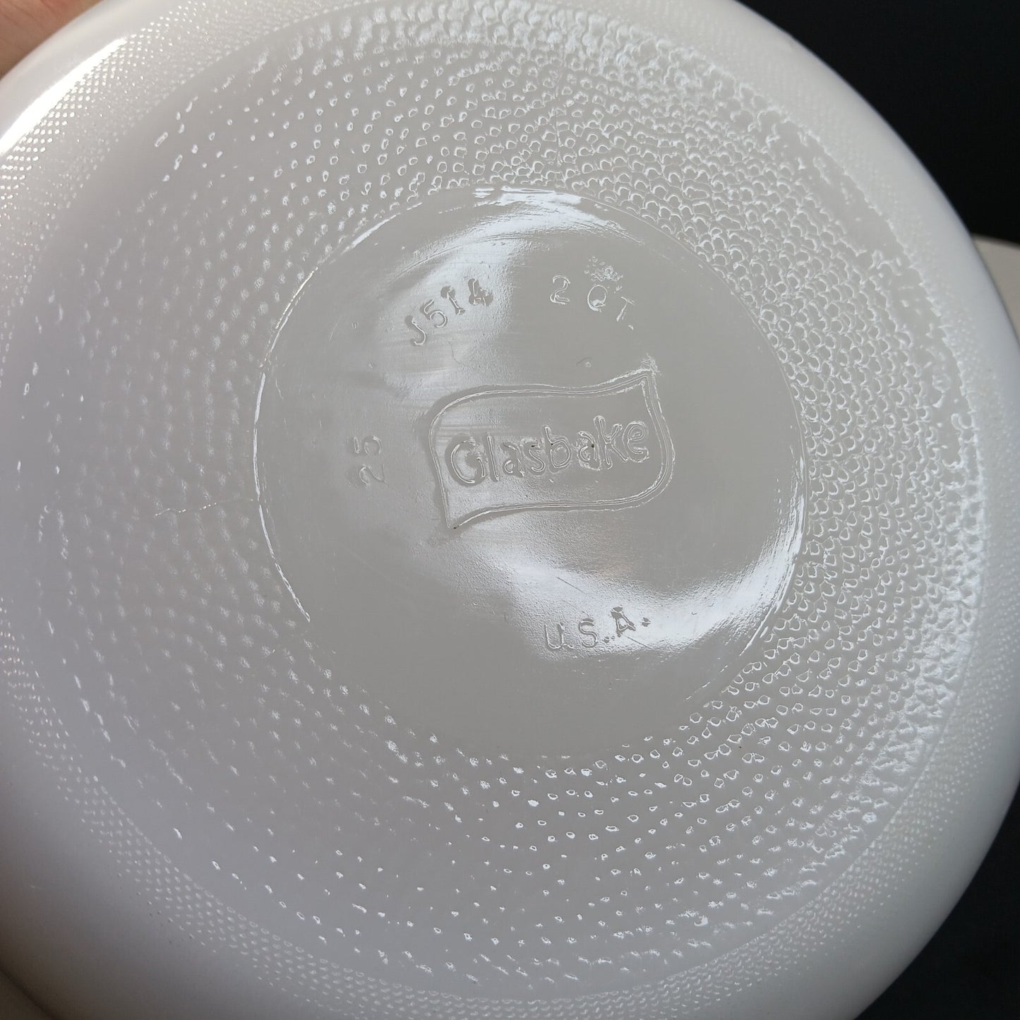 Glasbake Casserole Dishes J514, J2500 Starburst Blueberry Daisy USA 5pcs