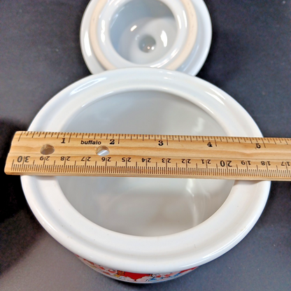 2 Campbell's Soup Bowls with Lids Vintage Retro 1998 M'm! M'm Good! CH