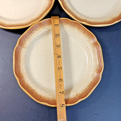 Set Of 3 Mikasa Whole Wheat E8000 8in Soup/Cereal Bowl Stoneware Japan