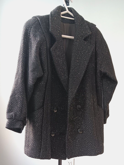 Vintage Wool Peacoat 5/6 Women Collection Elegante Thunder Bay Romania  Pea Coat