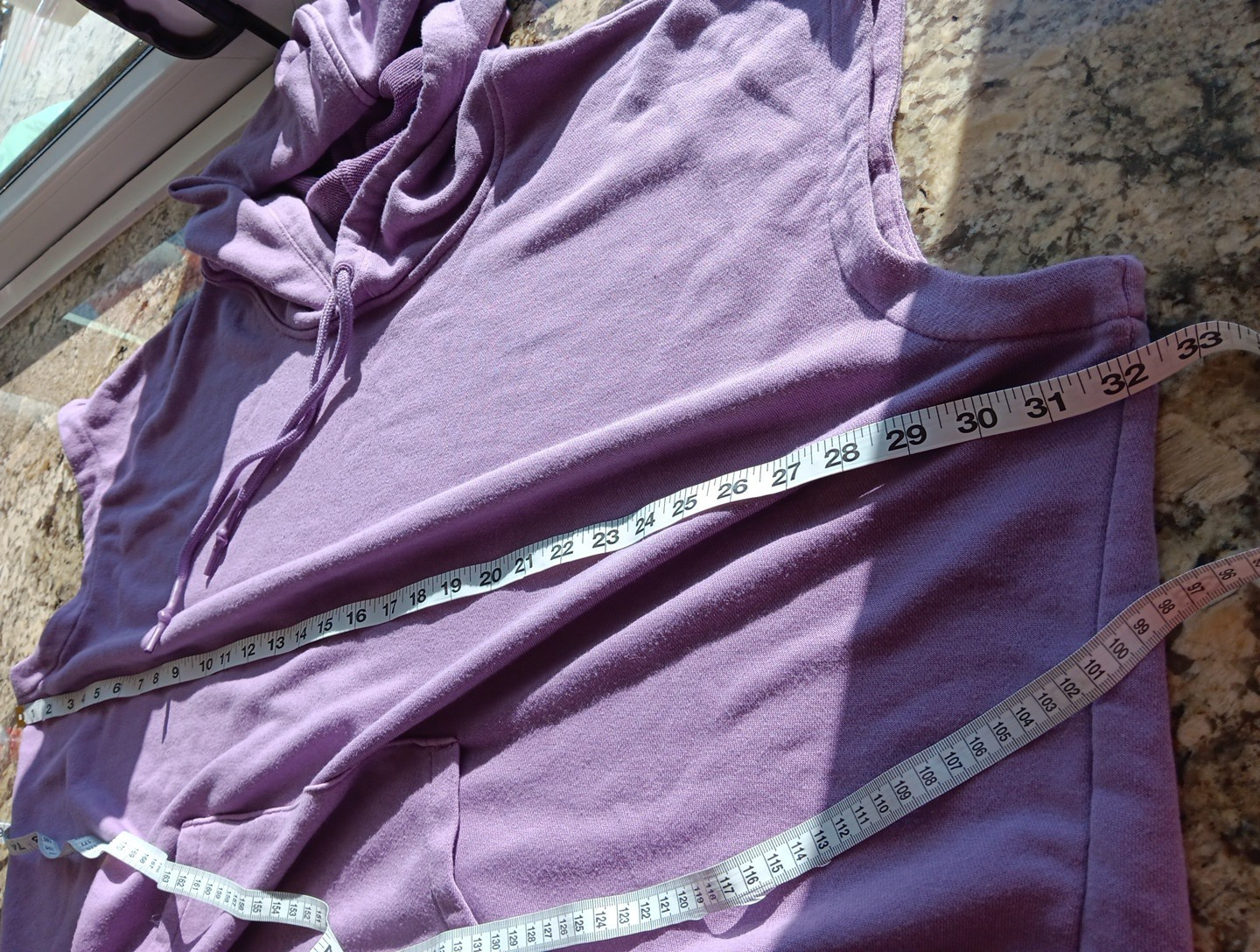 4x Plus Size Womens Sleeveless Hoodie Purple Active Zone Plus Size Very Good KH