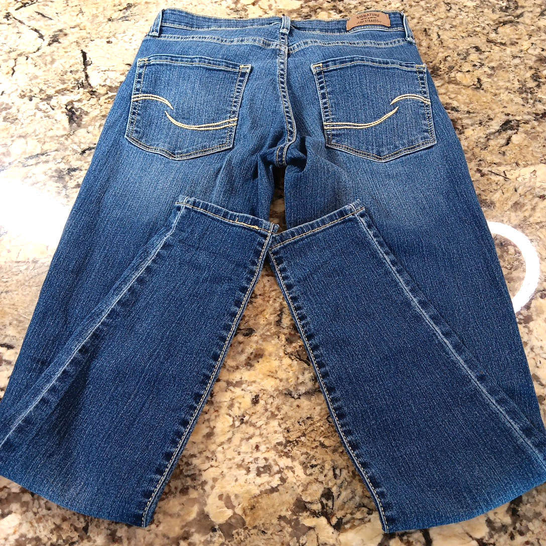 Size 27 X 28 Levi Strauss Signature Modern Skinny Womens Blue Jeans Good Cond PK