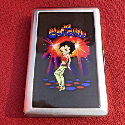 Betty Boop Collectables Metal Cigarette Case And 8 Cardboard Coasters CN