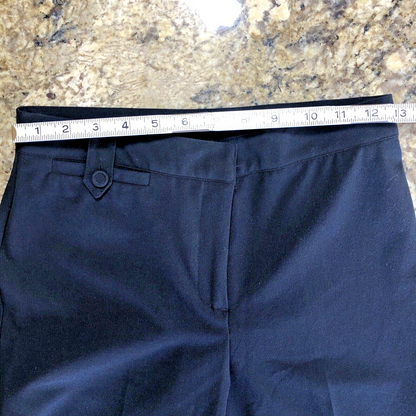 Size 2 X 24 Denver Hayes Womens Pants Crop Business Casual Travel  Black CN