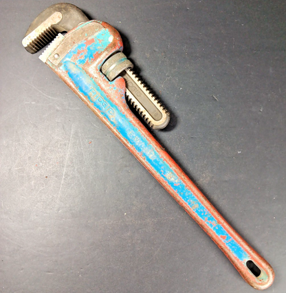 Rigid Pipe Wrench 18" In Working Condition Heavy Duty USA