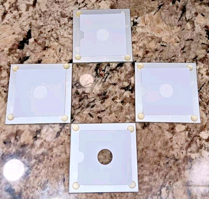 4 Glass Coasters-Room For a Picture in Each Frame. Says Love Hope Faith Bliss