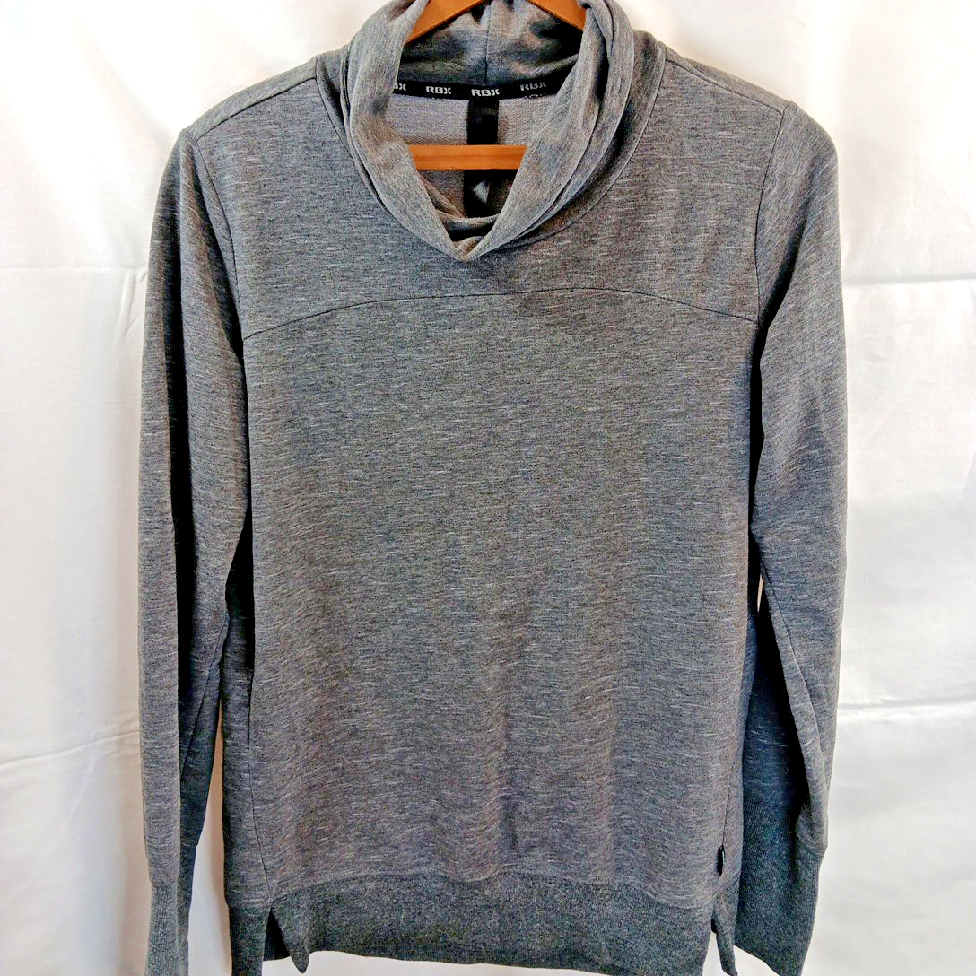 Medium RBX Mens Turtle Neck Pullover Sweater Gray In Good Condition X