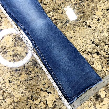 Size 30 X 32 Silver Jean Co. Womens Denim Bootcut Jeans Beaded Distressed