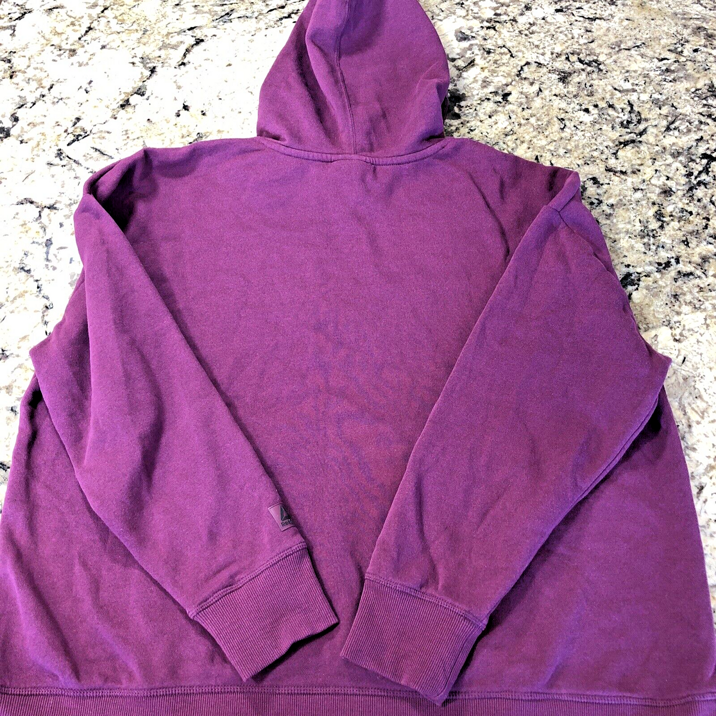 Size XXL Reebok Womens Hoodie Sweater Purple Kangaroo Pocket Zipper Pocket CN
